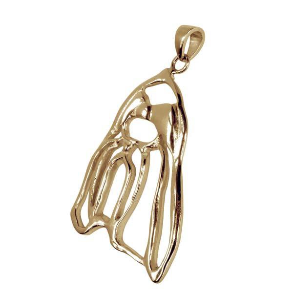 Shih Tzu 14K Gold Cut Out Pendant - Image 2