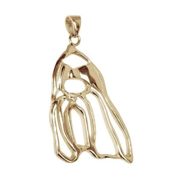 Shih Tzu 14K Gold Cut Out Pendant - Image 3