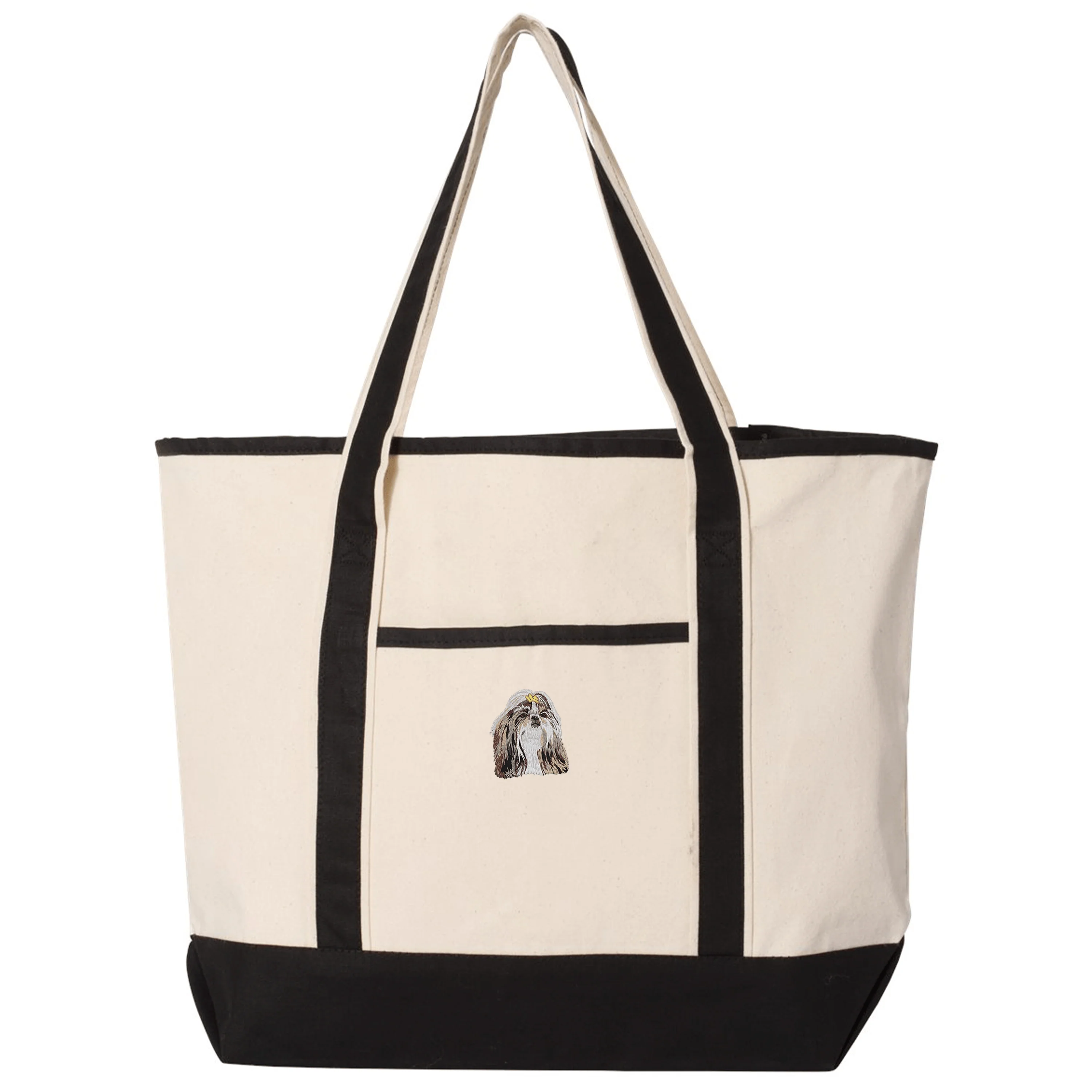 Shih Tzu Embroidered Tote