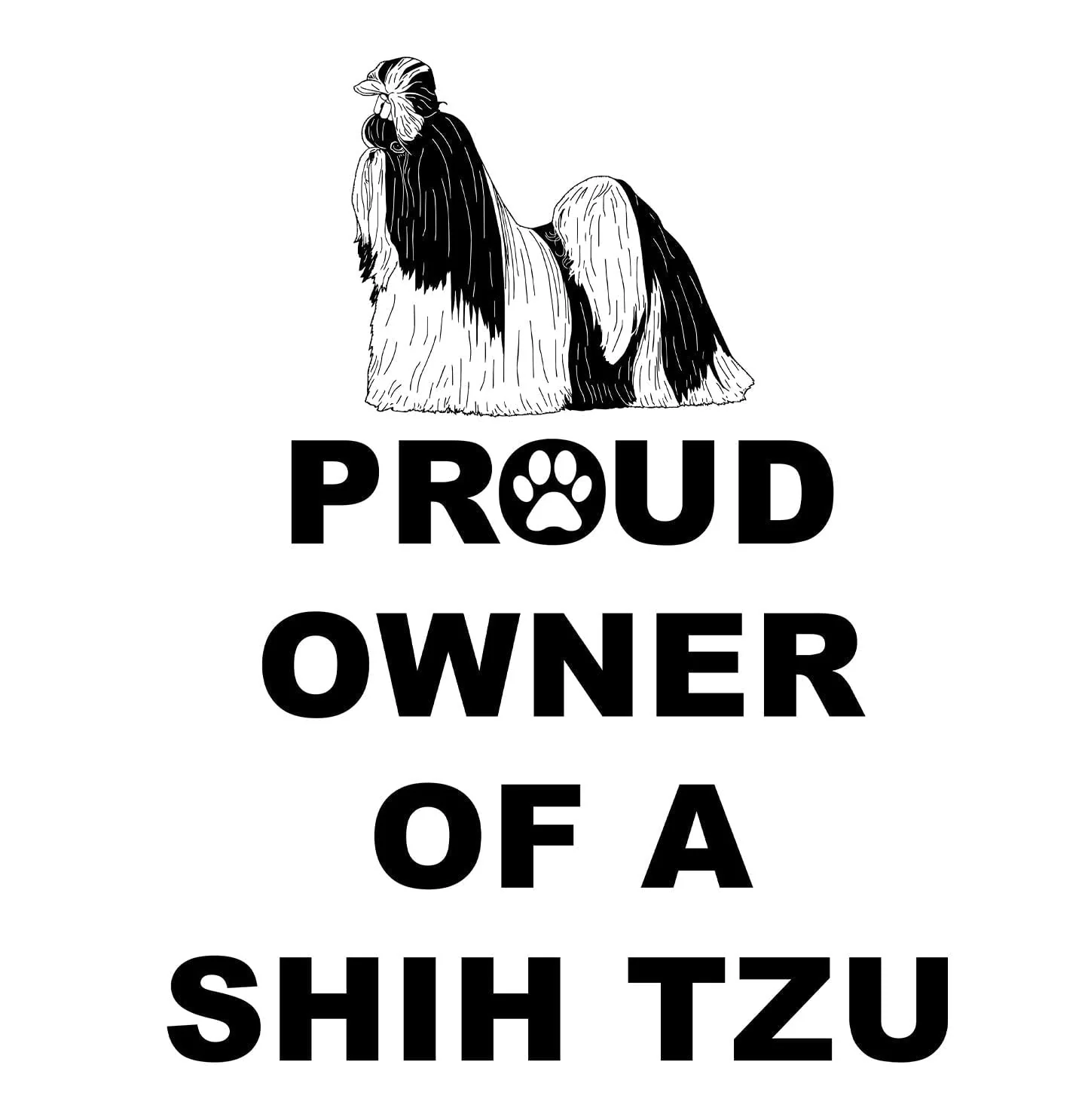 Shih Tzu Proud Owner - Adult Unisex T-Shirt - Image 2