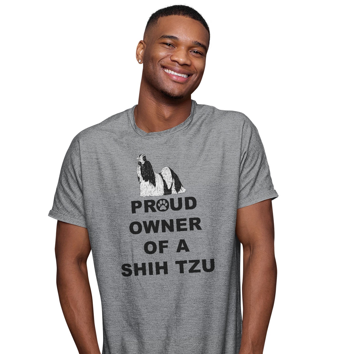Shih Tzu Proud Owner - Adult Unisex T-Shirt - Image 3