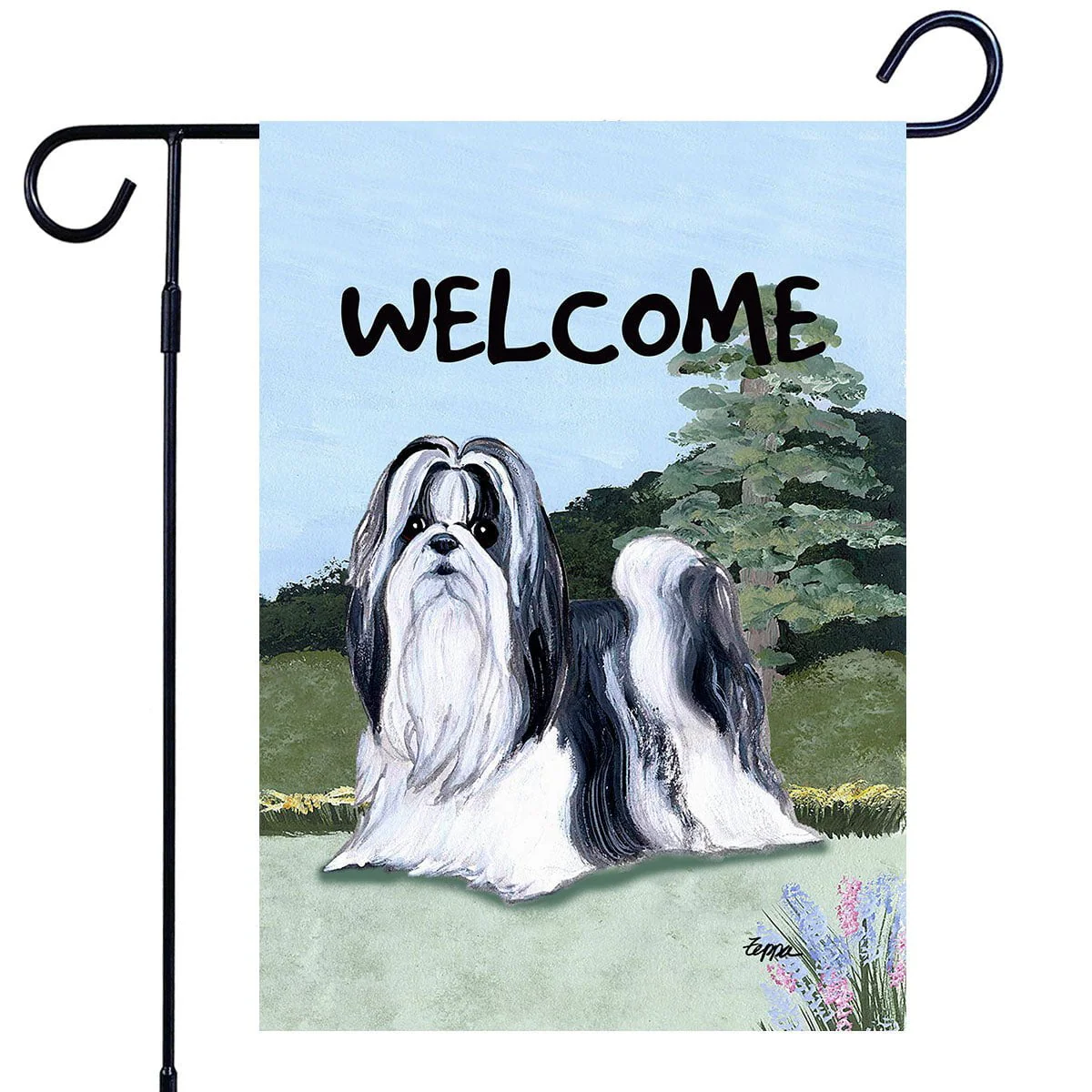 Shih Tzu Garden Flag