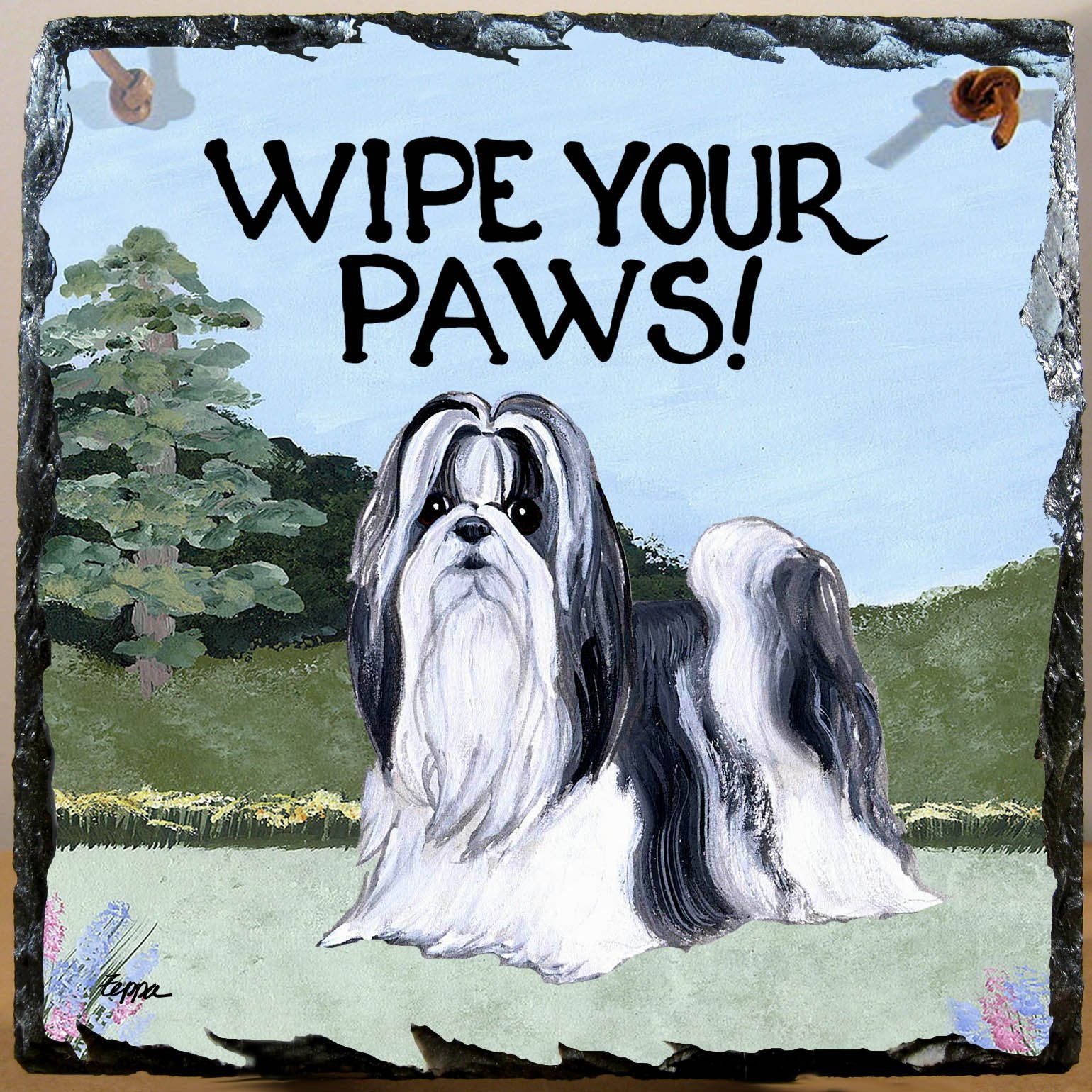 Shih Tzu Slate Sign - Image 2