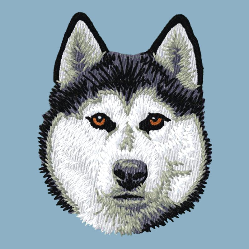 Siberian Husky Embroidered Sweatshirt Hoodie - Image 6