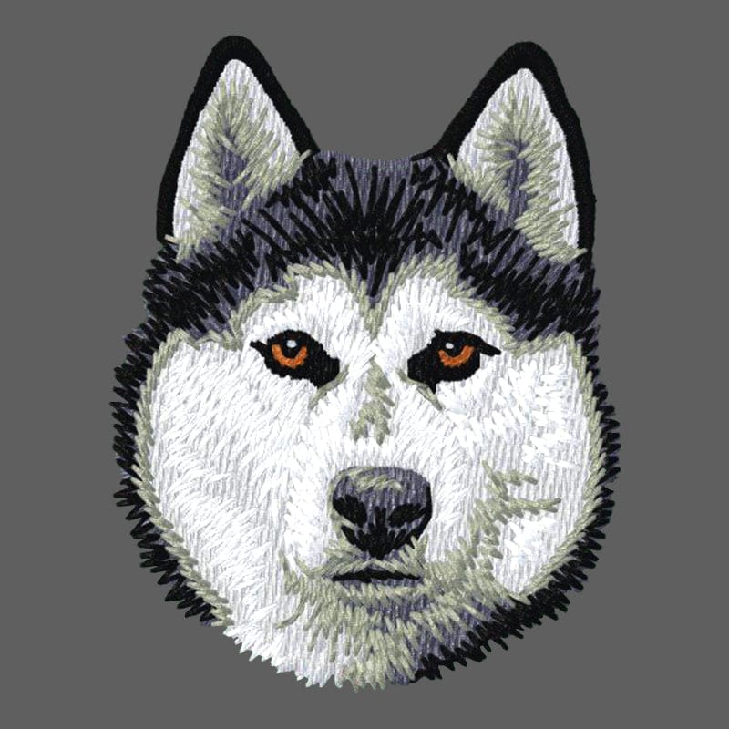 Siberian Husky Embroidered Women's Fleece Jacket - Image 2