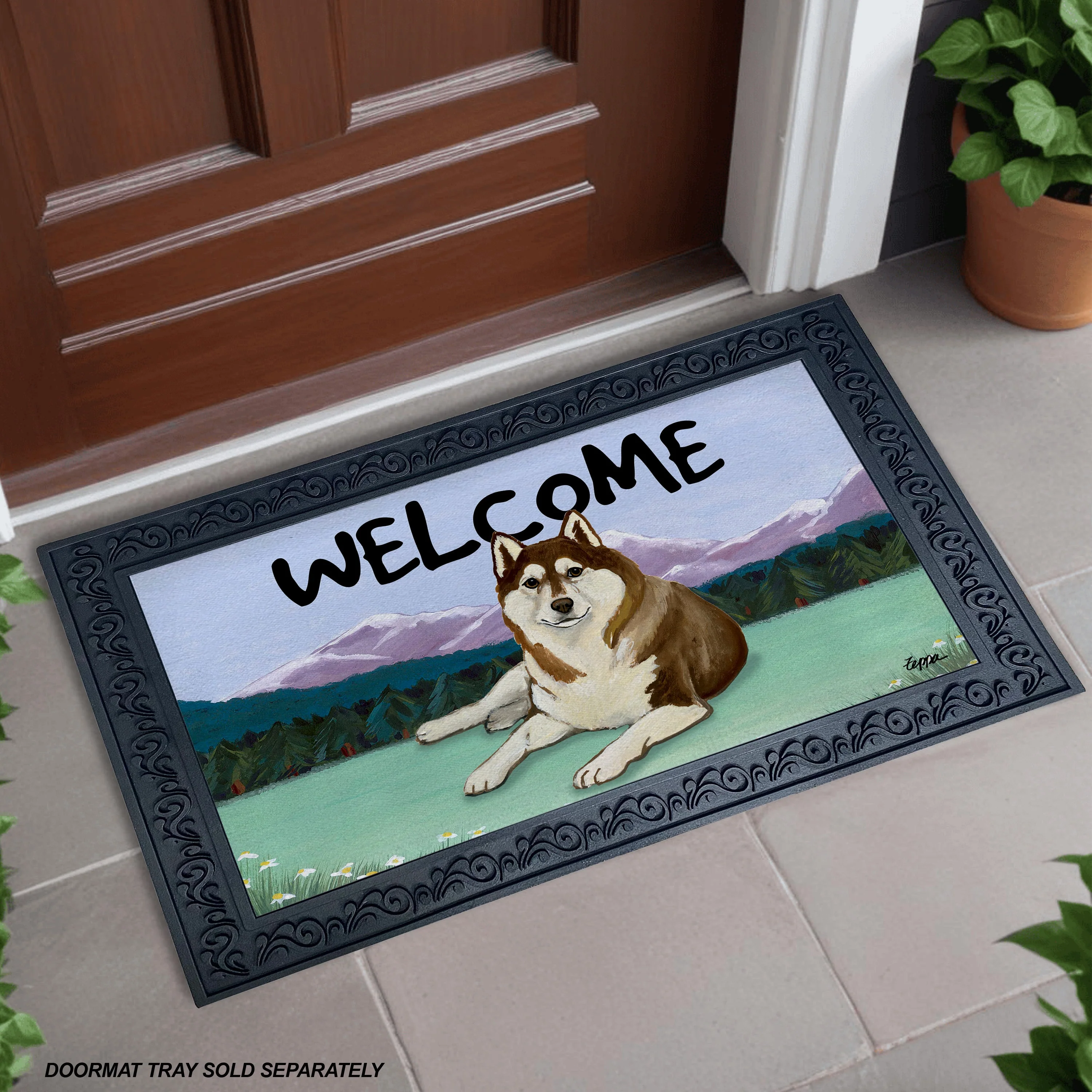 Siberian Husky Welcome Mat - Image 2