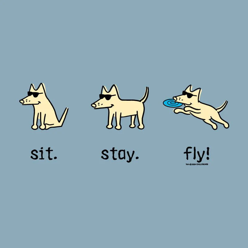 Sit Stay Fly  - Classic Long-Sleeve T-Shirt - Image 2