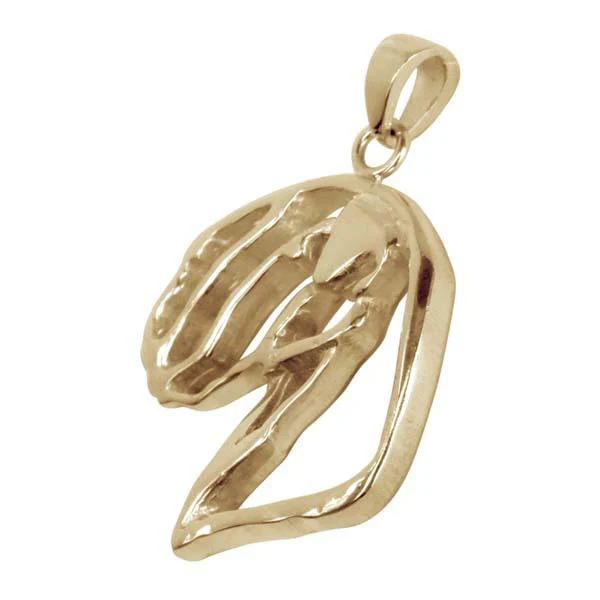 Soft Coated Wheaten Terrier  14K Gold Cut Out Pendant - Image 3