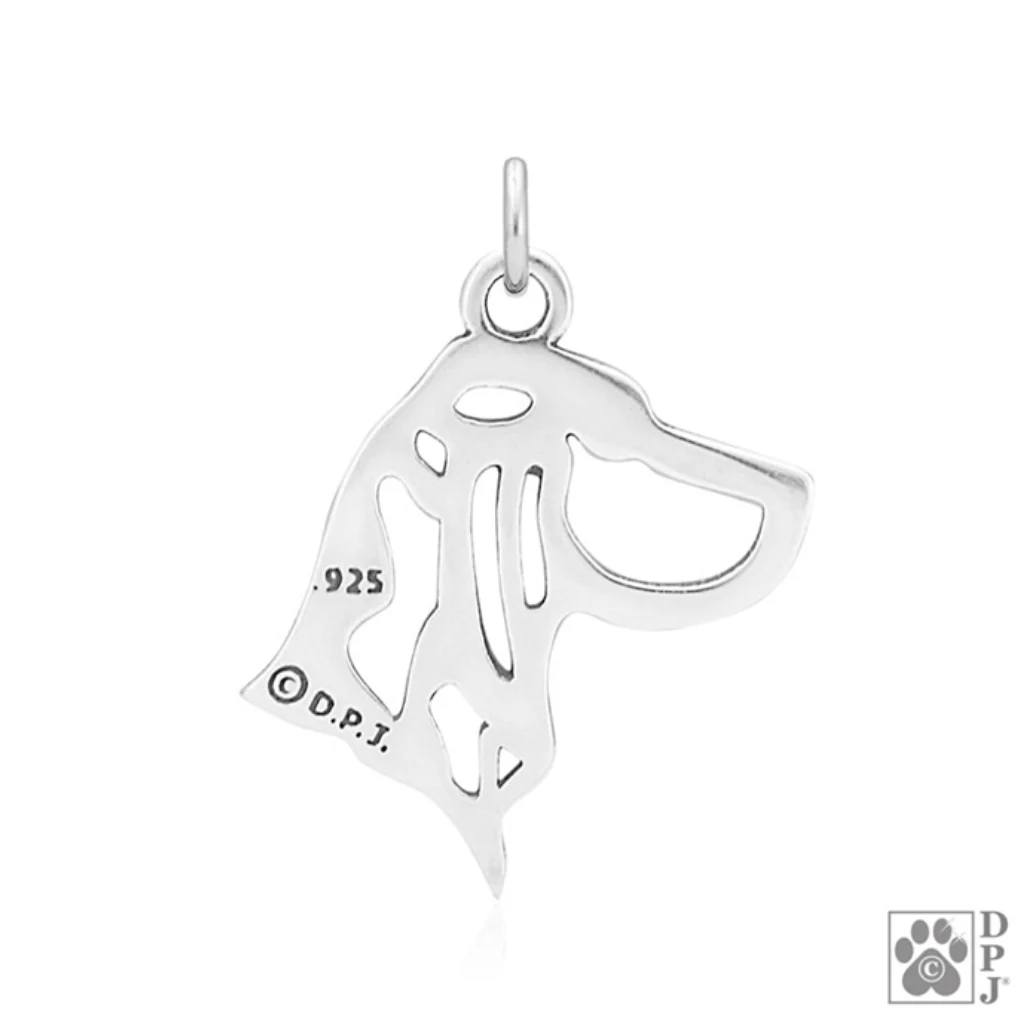 Black and Tan Coonhound Sterling Silver  Pendant - Image 2