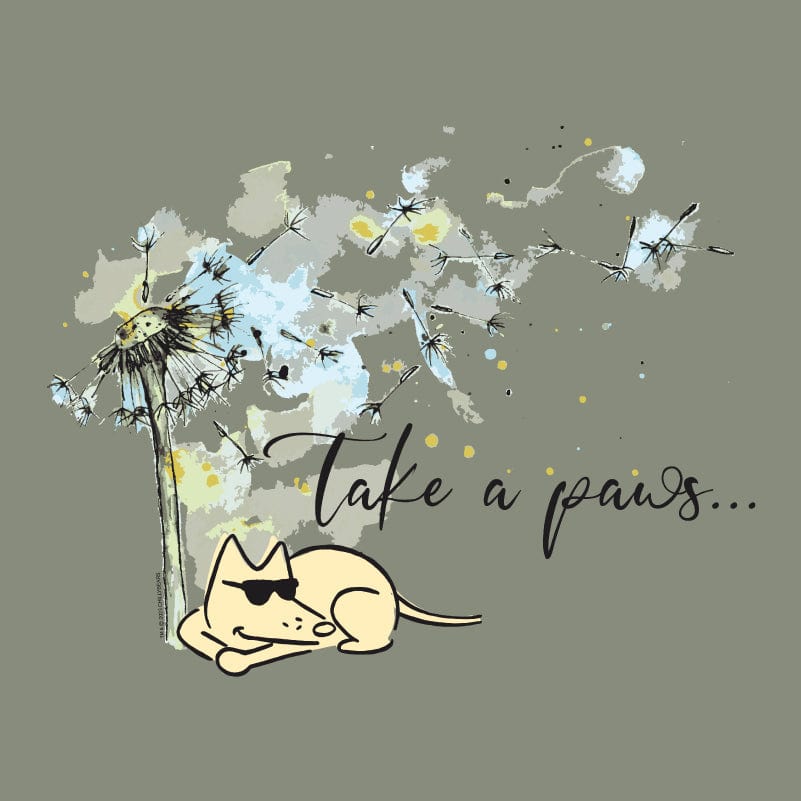 Take A Paws - Ladies Plus V-Neck Tee - Image 2