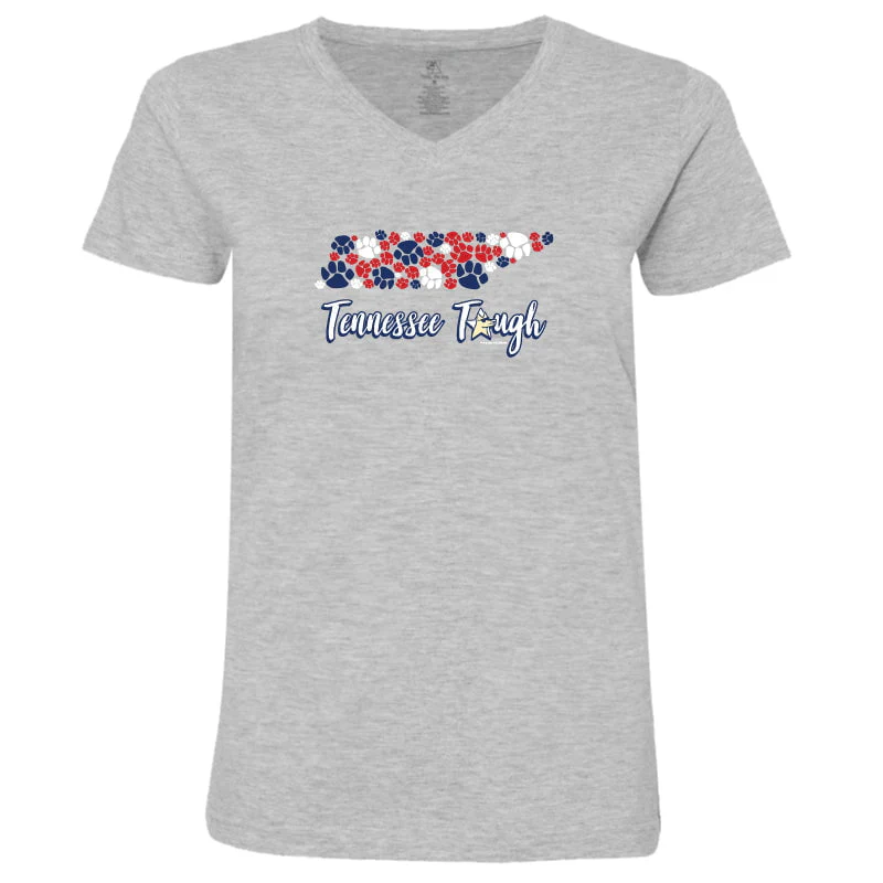 Tennessee Tough - Ladies T-Shirt V-Neck