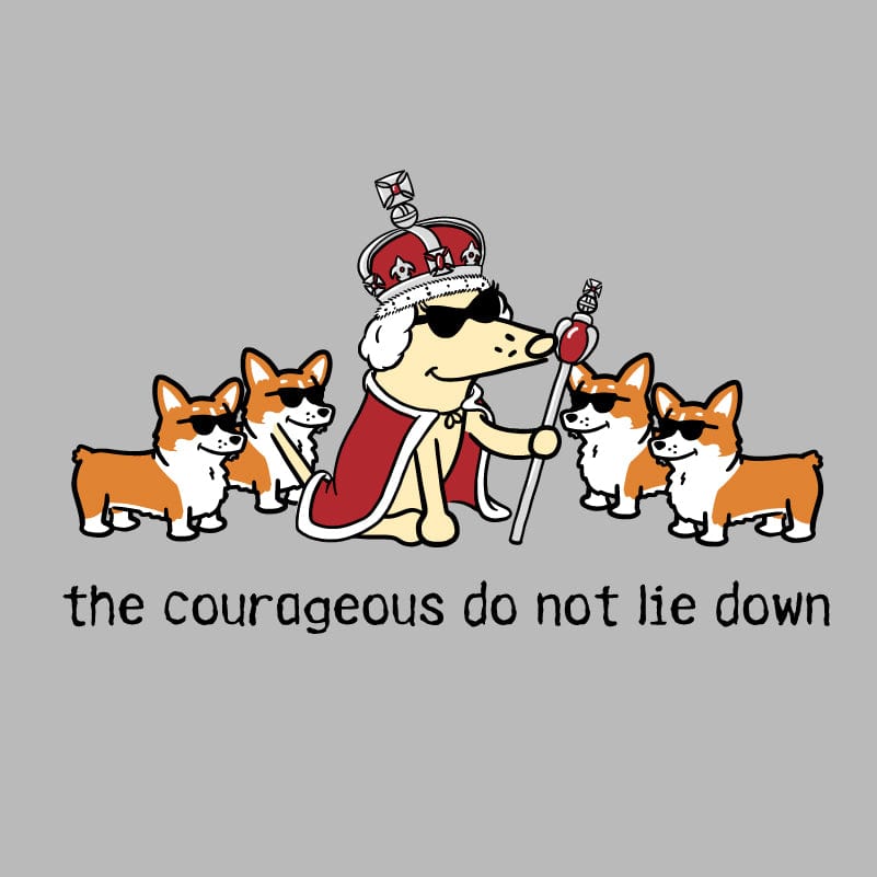 The Courageous Do Not Lie Down - Ladies T-Shirt V-Neck - Image 2