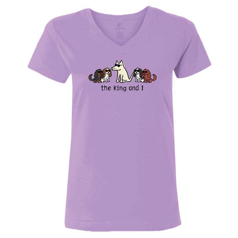 The King and I - Ladies T-Shirt V-Neck - Image 4