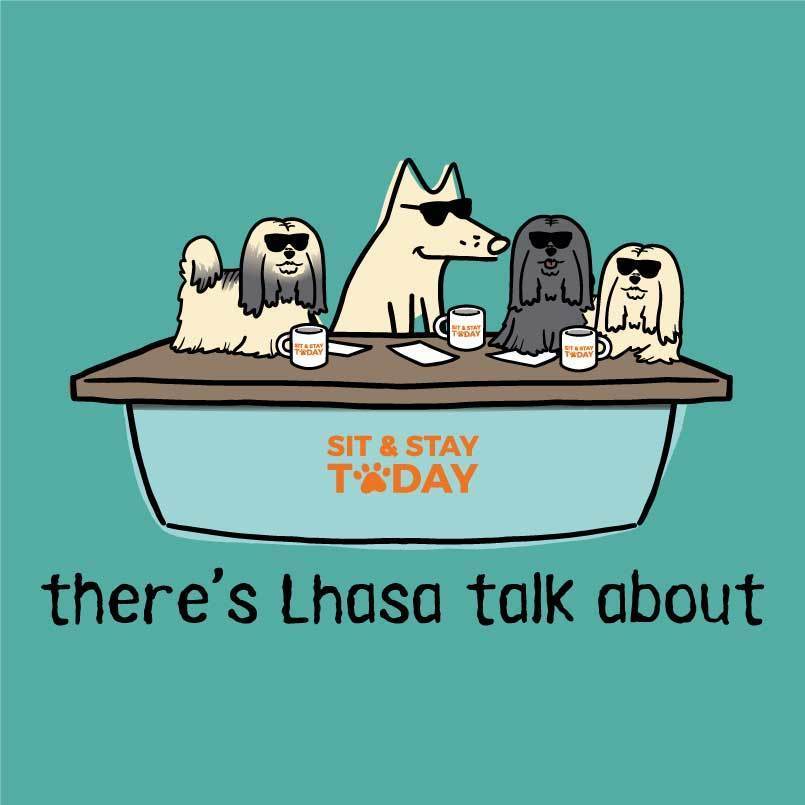 There's Lhasa Talk About - Ladies T-Shirt V-Neck - Image 2