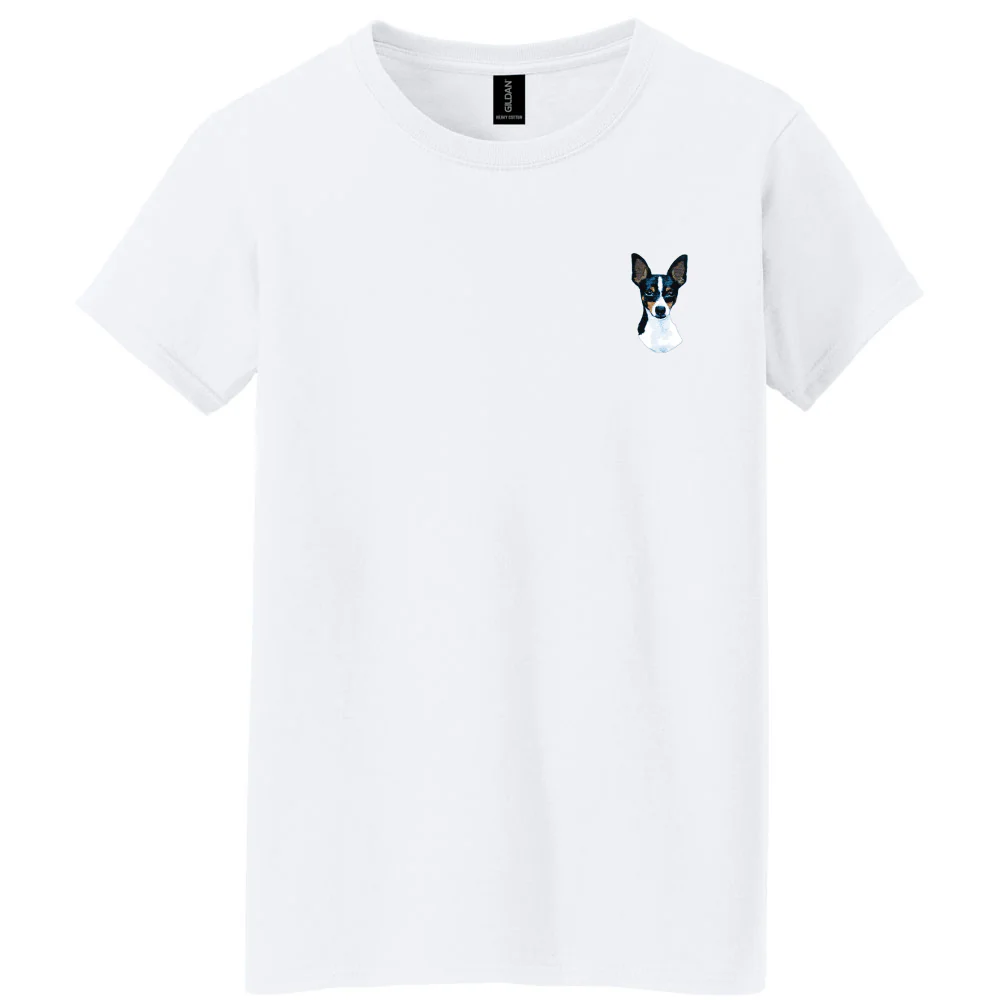 Toy Fox Terrier Embroidered Women's T-Shirt - Image 2