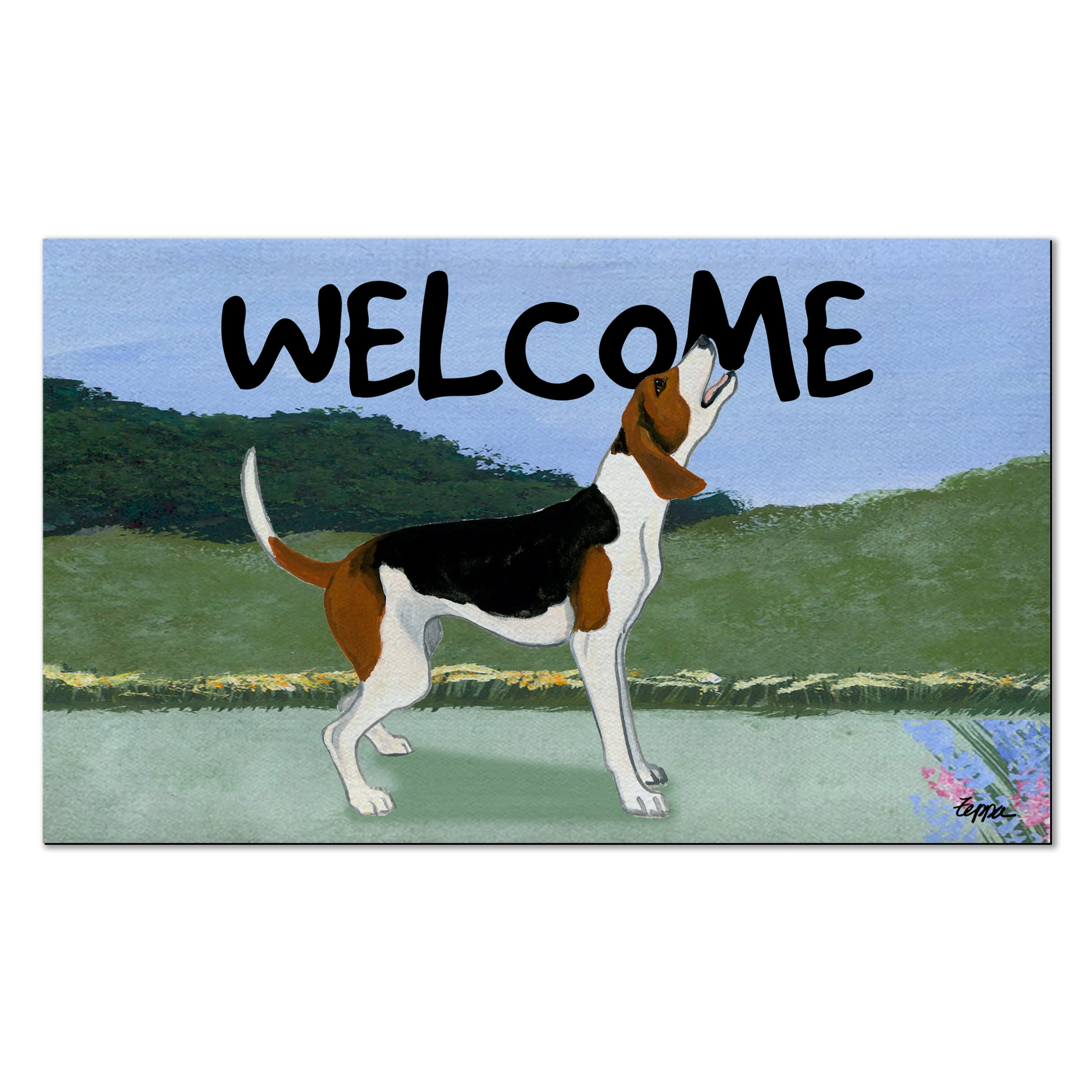 Treeing Walker Coonhound Welcome Mat - Image 2
