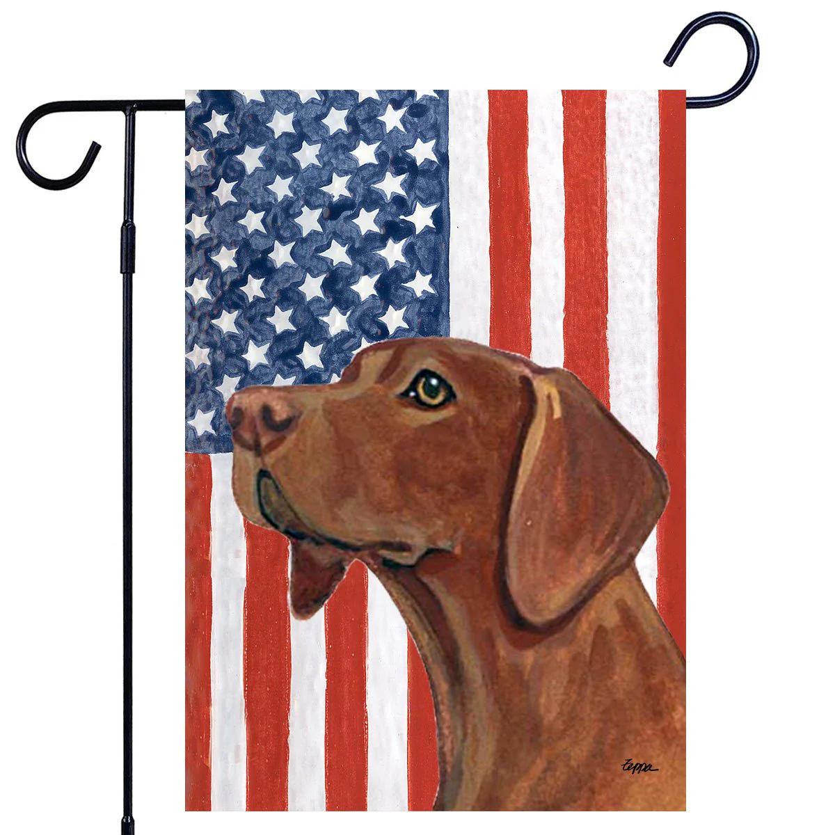 Vizsla Americana Garden Flag