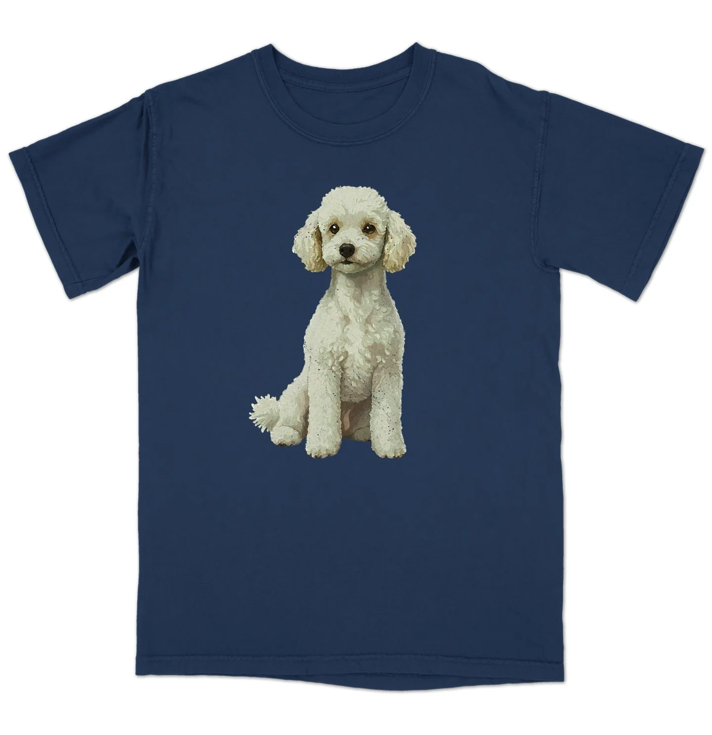Watercolor Miniature Poodle Adult Unisex T-Shirt
