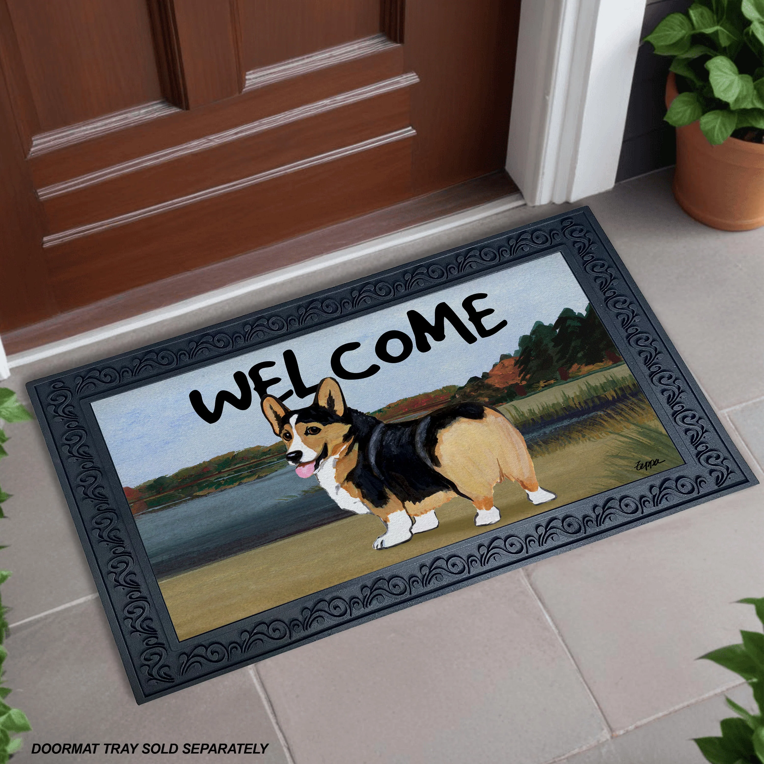 Pembroke Welsh Corgi Welcome Mat - Image 2