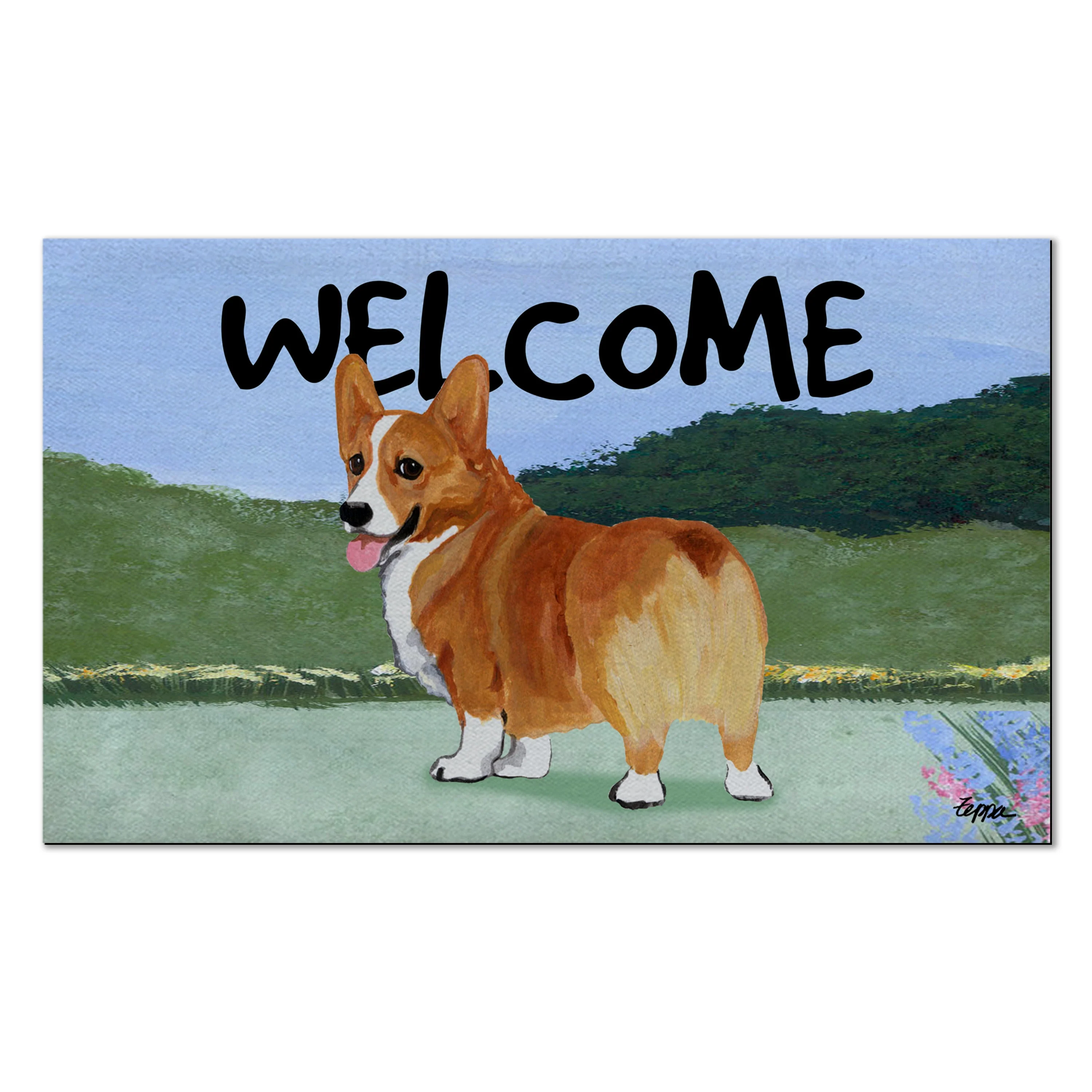 Pembroke Welsh Corgi Welcome Mat - Image 3