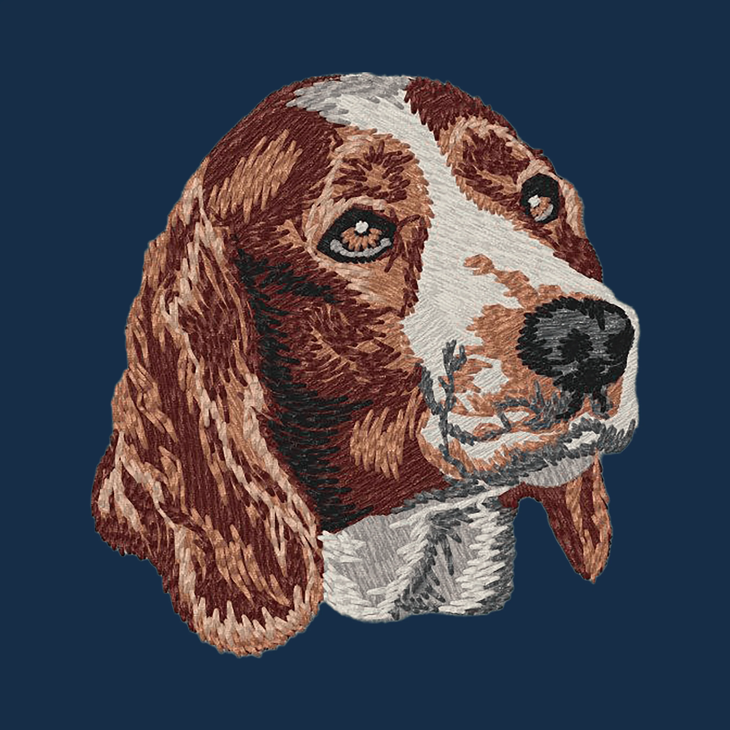Welsh Springer Spaniel Embroidered Men's Denim Shirt - Image 4