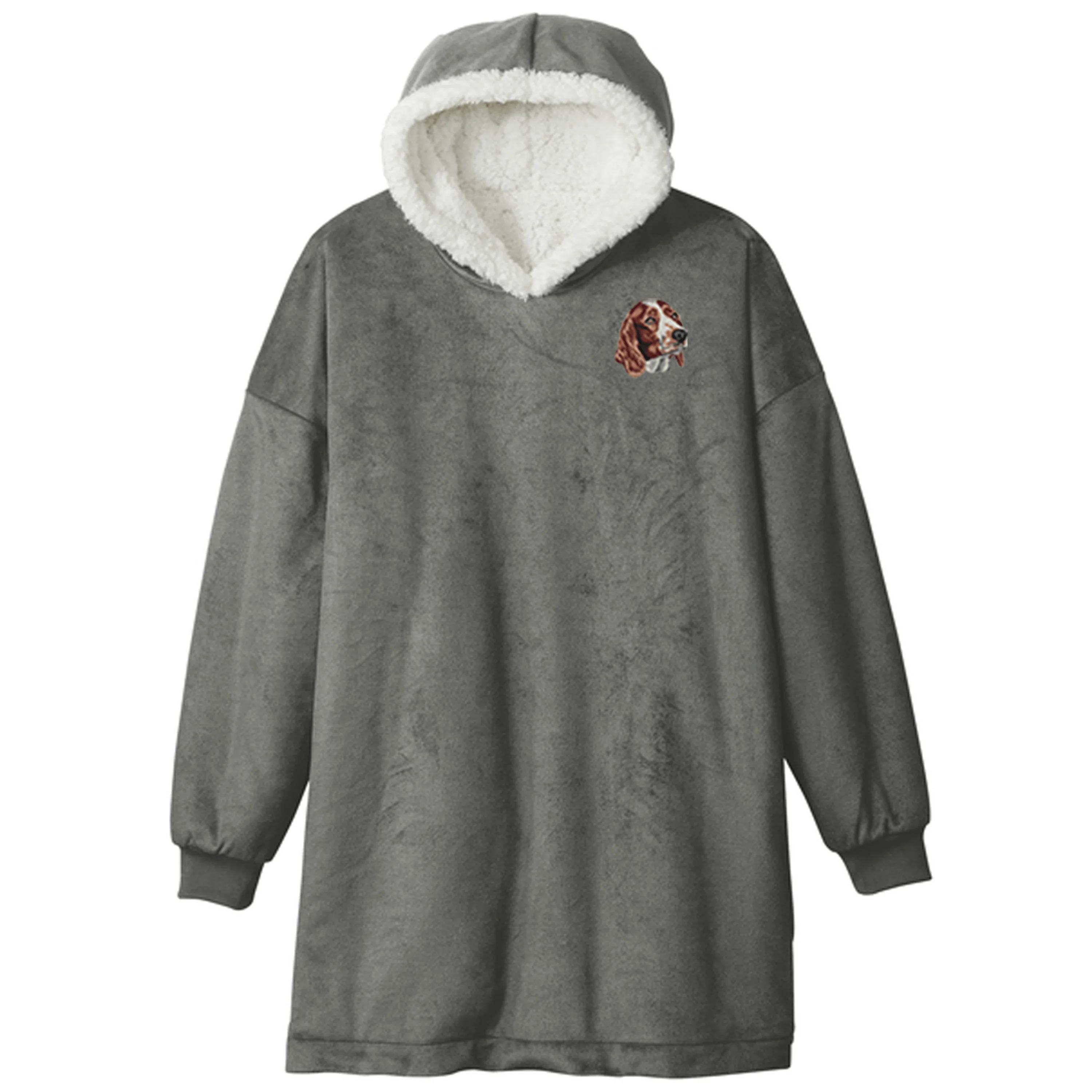 Welsh Springer Spaniel Embroidered Wearable Blanket - Image 2