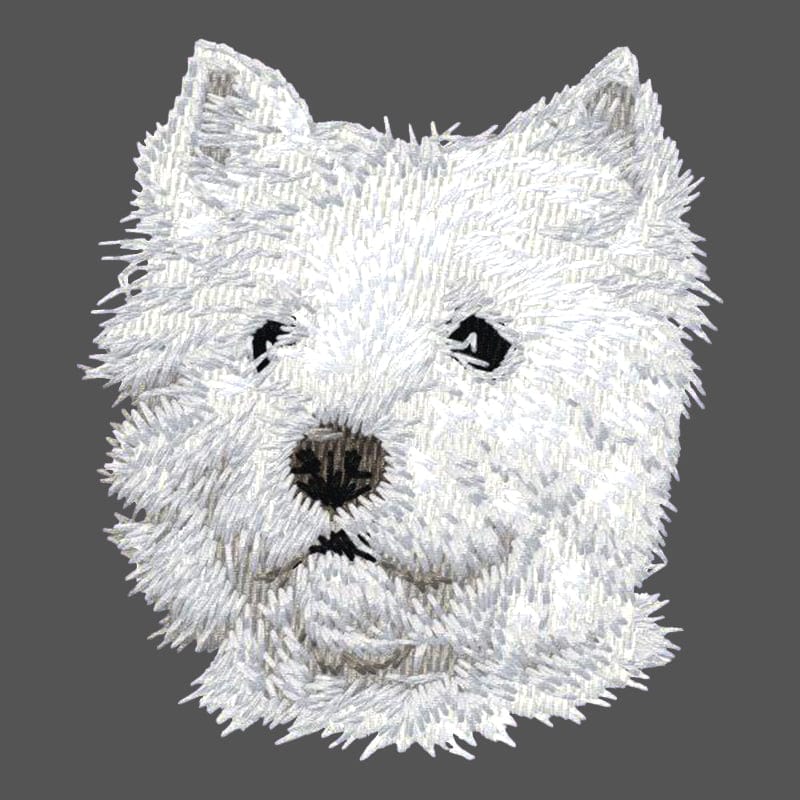 West Highland White Terrier Embroidered Men's Fleece Jacket - Image 2