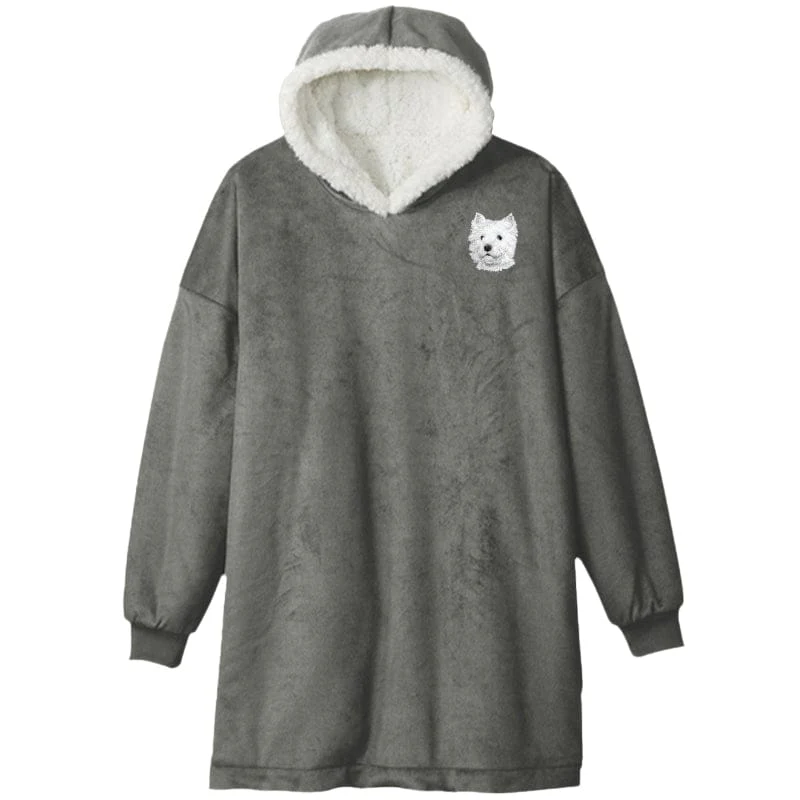 West Highland White Terrier Embroidered Wearable Blanket - Image 3