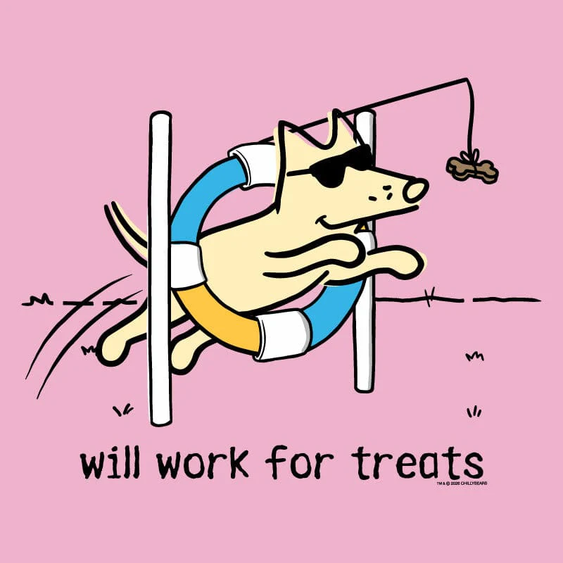 Will Work For Treats - Long-Sleeve T-Shirt Classic - Image 4