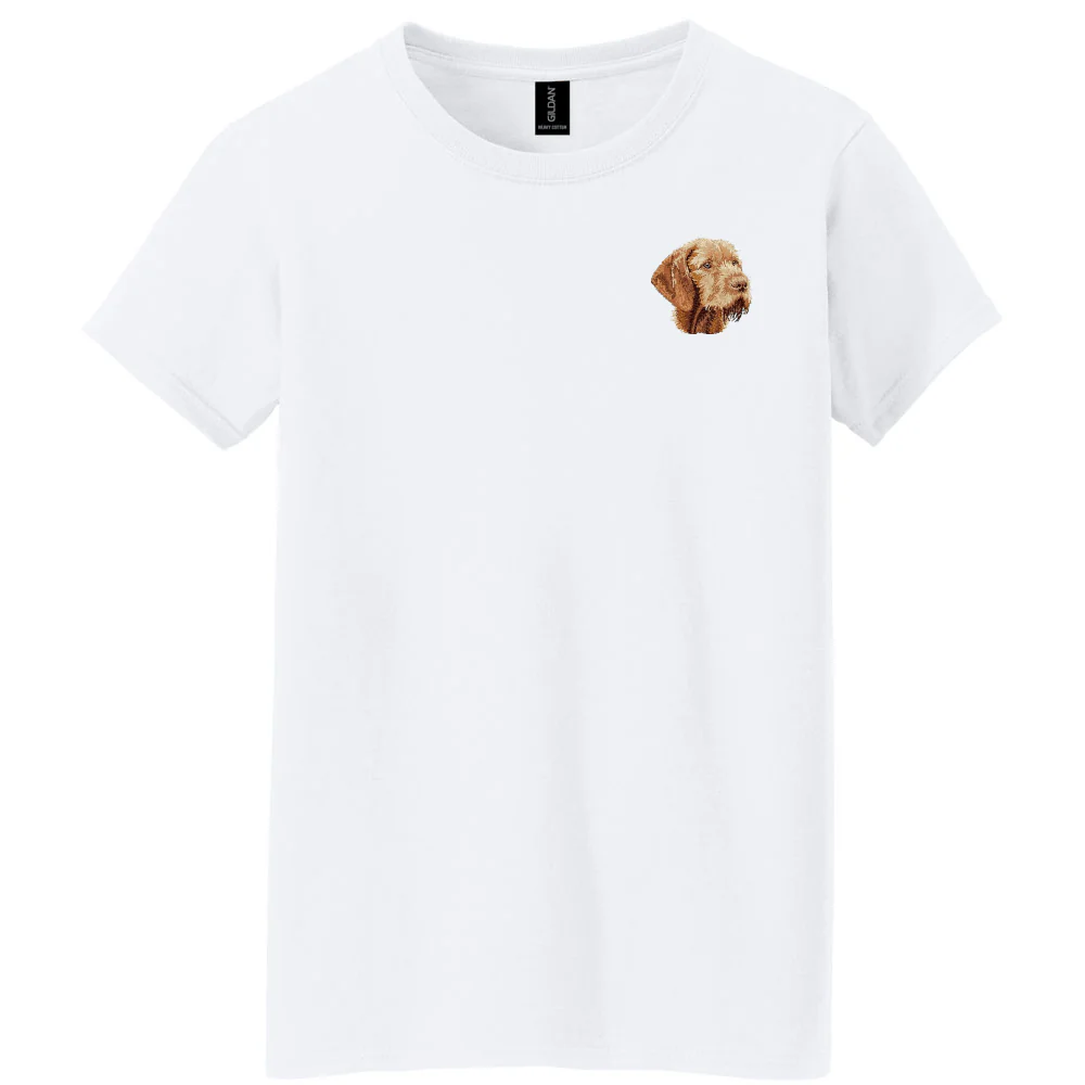 Wirehaired Vizsla Embroidered Women's T-Shirt - Image 2