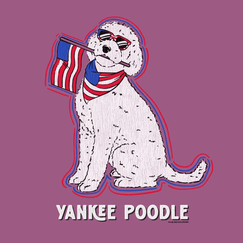 Yankee Poodle - Sweatshirt Pullover Hoodie - Image 2