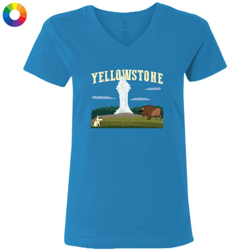 Yellowstone - Ladies T-Shirt V-Neck