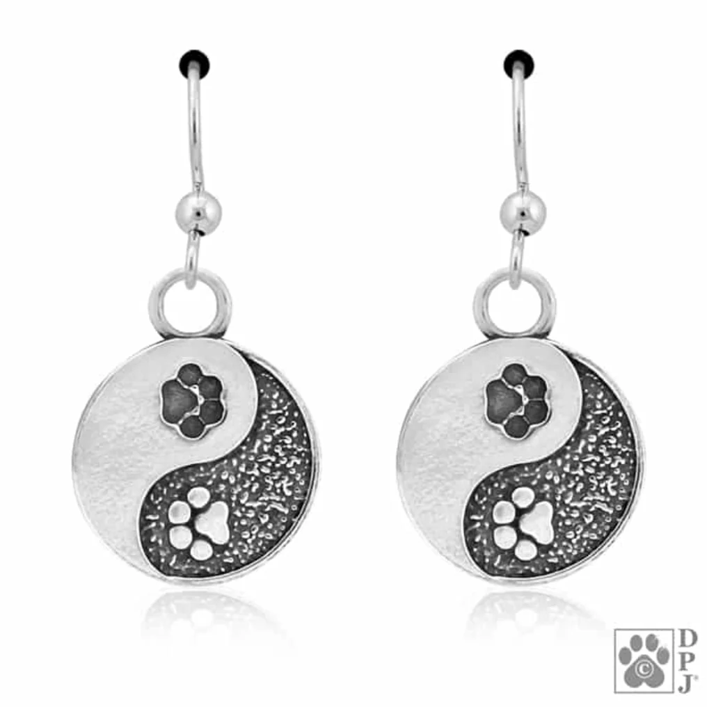 Yin & Yang Paw Earrings - Image 2