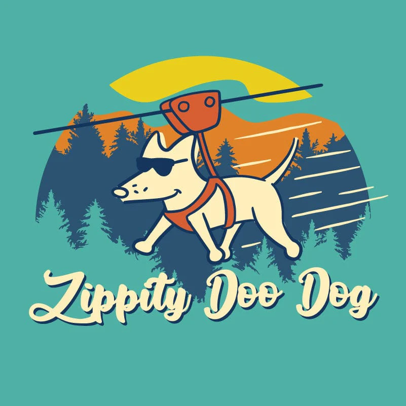 Zippity Doo Dog- T-Shirt Ladies V-Neck - Image 2